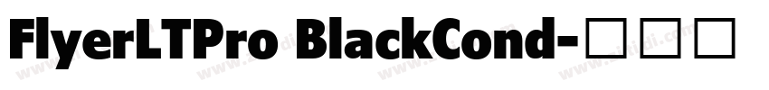 FlyerLTPro BlackCond字体转换 FlyerLTPro BlackCond字体转换